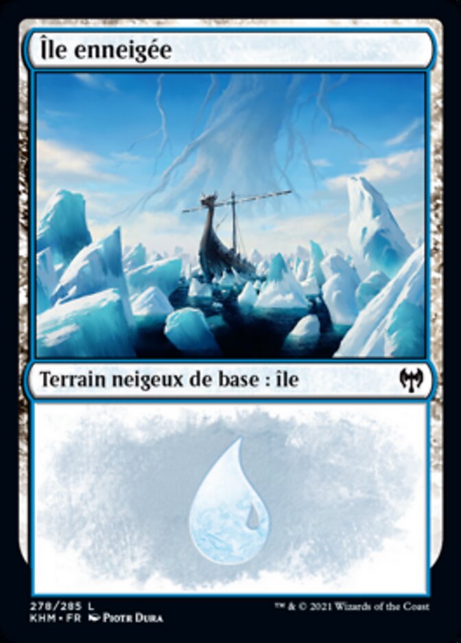 Île enneigée