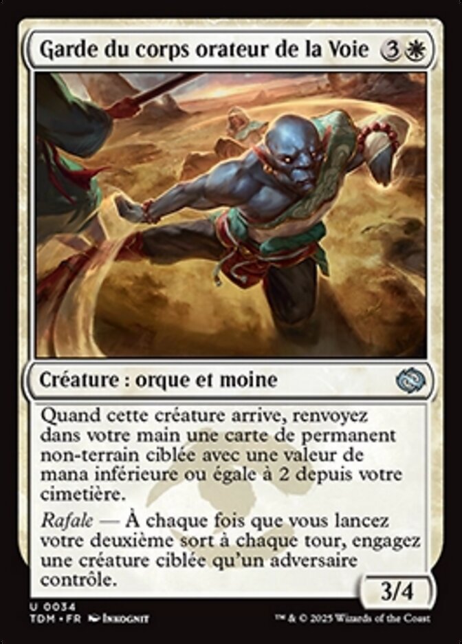 Garde du corps orateur de la Voie