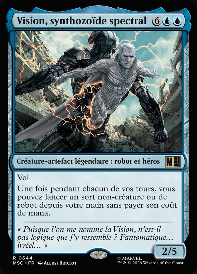 Vision, synthozoïde spectral