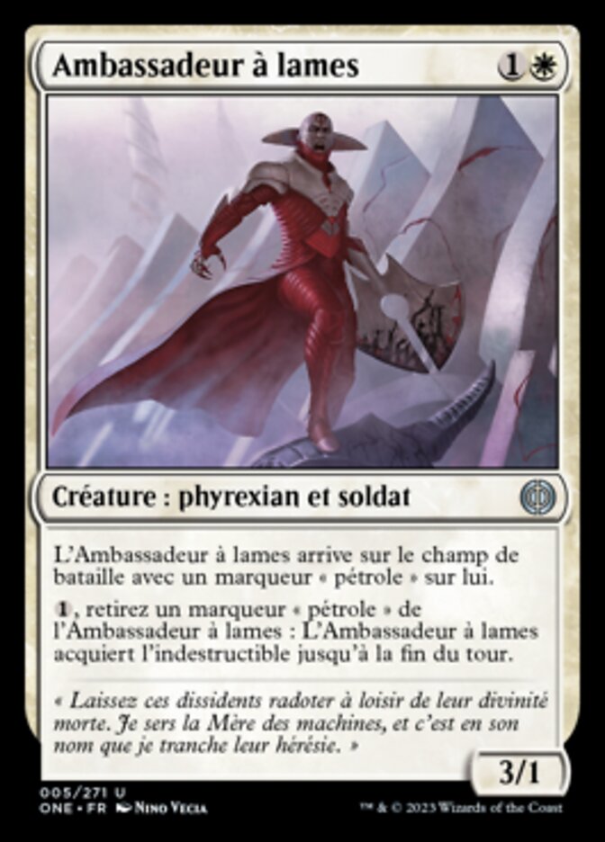 Ambassadeur à lames