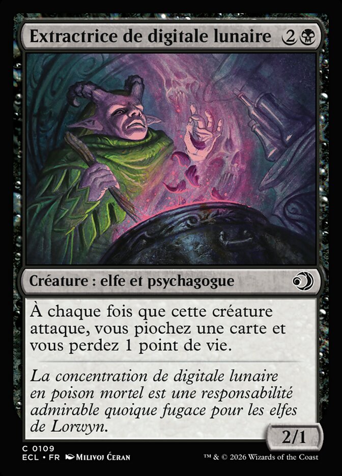 Extractrice de digitale lunaire