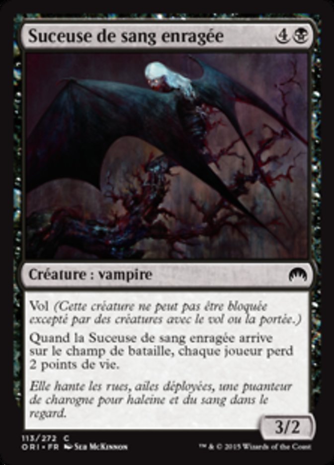 Suceuse de sang enragée