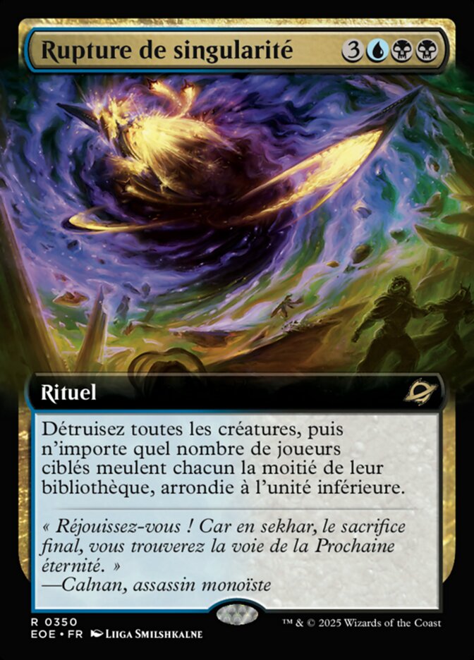 Rupture de singularité