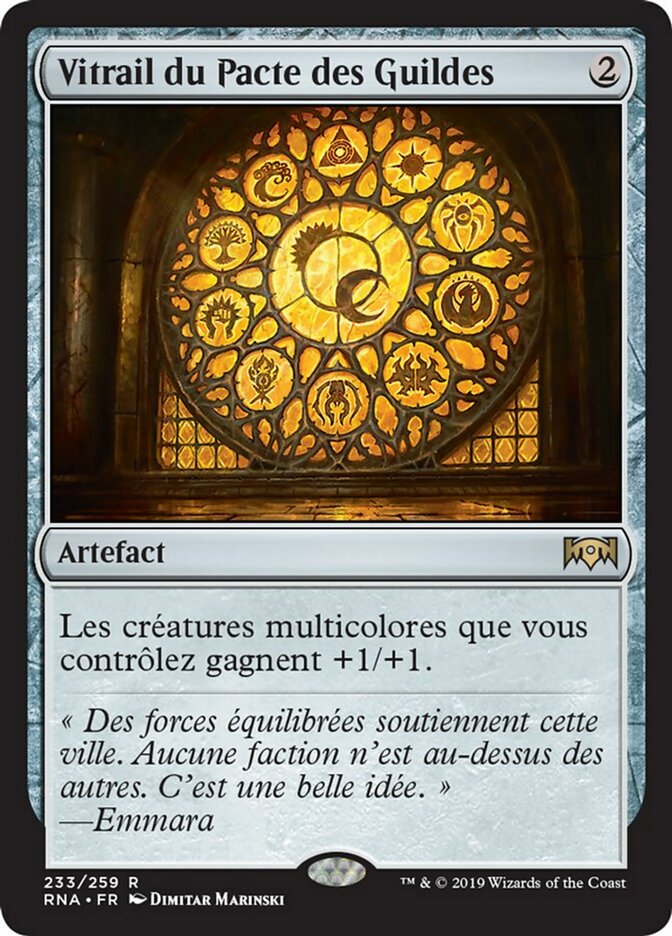 Vitrail du Pacte des Guildes