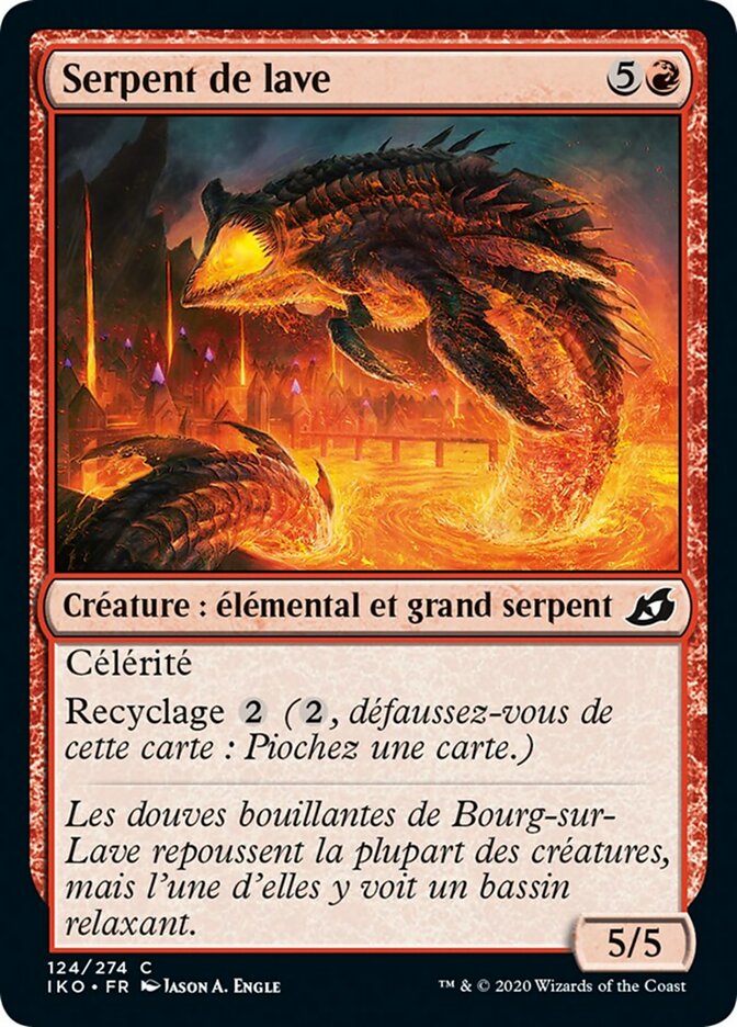 Serpent de lave