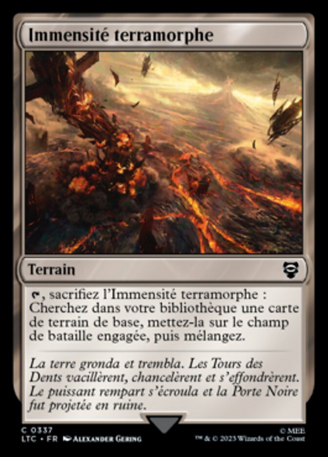 Immensité terramorphe