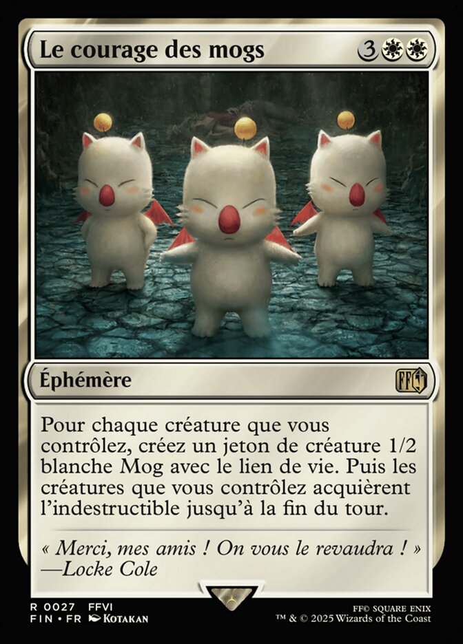 Le courage des mogs