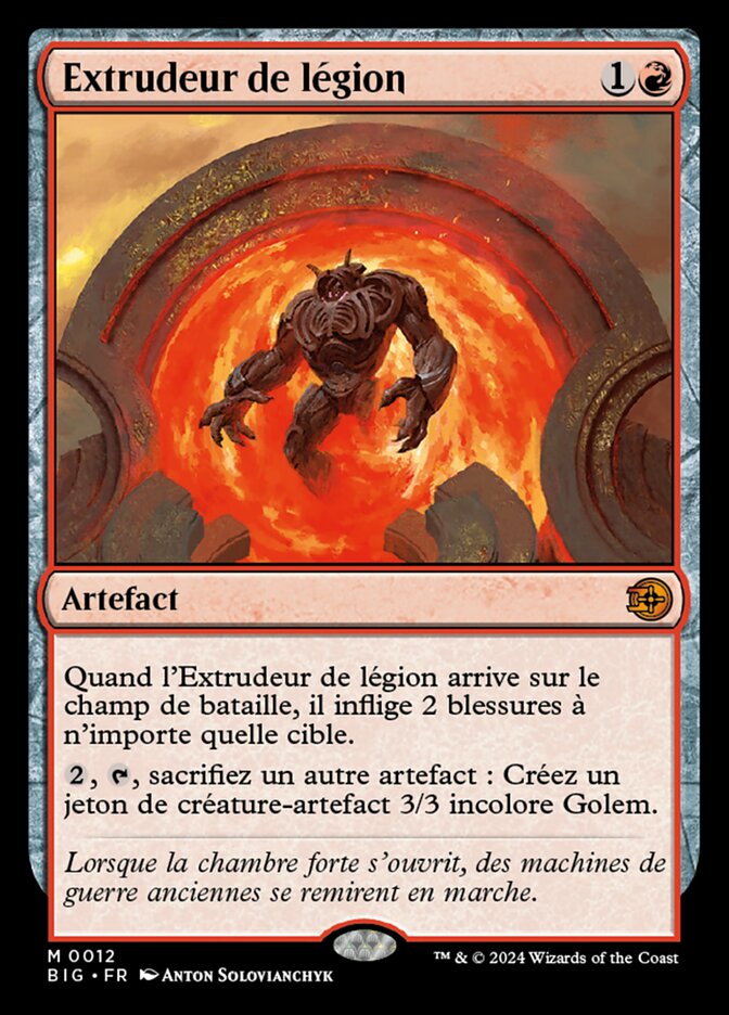 Extrudeur de légion