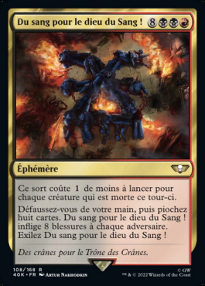 Du sang pour le dieu du Sang !