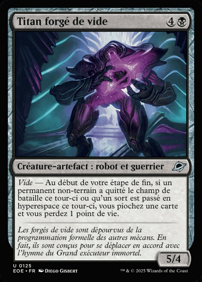 Titan forgé de vide