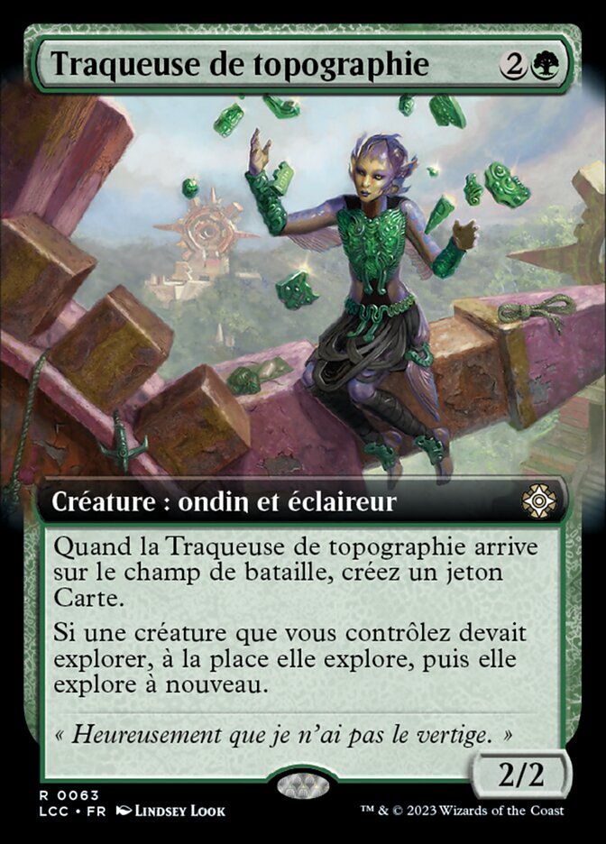 Traqueuse de topographie