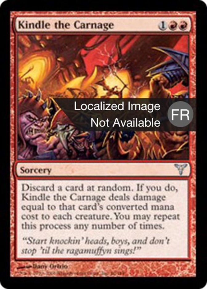 Embrasement du carnage