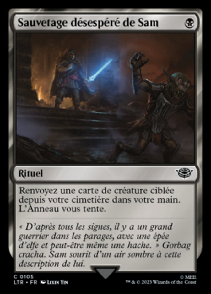 Sauvetage désespéré de Sam