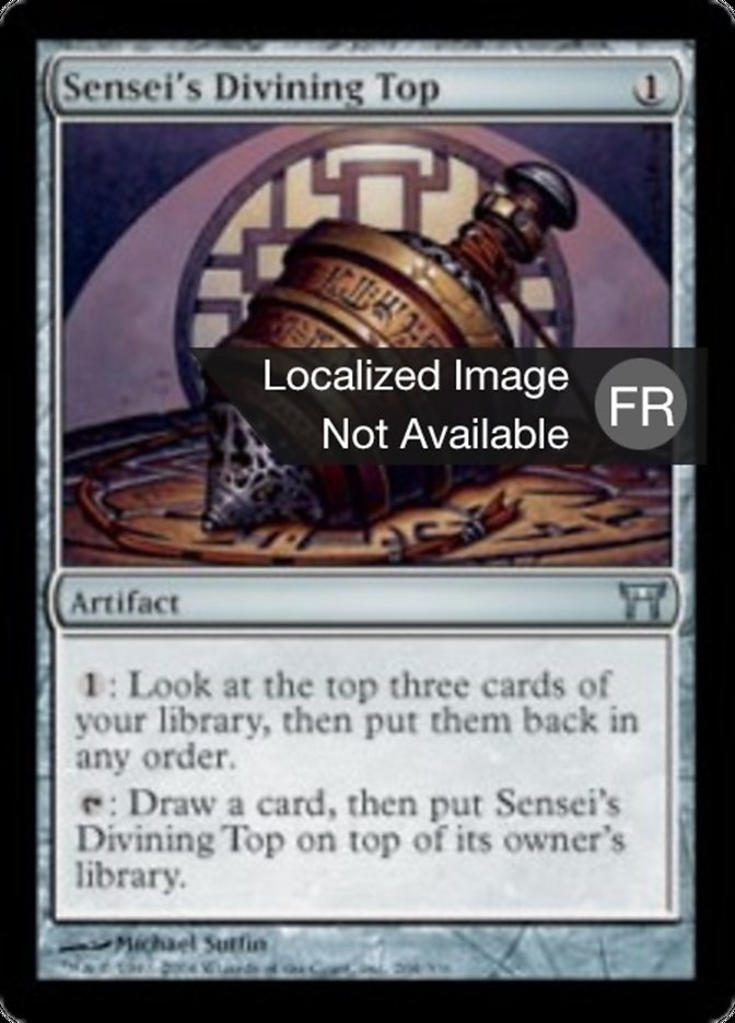 Toupie de divination du sensei