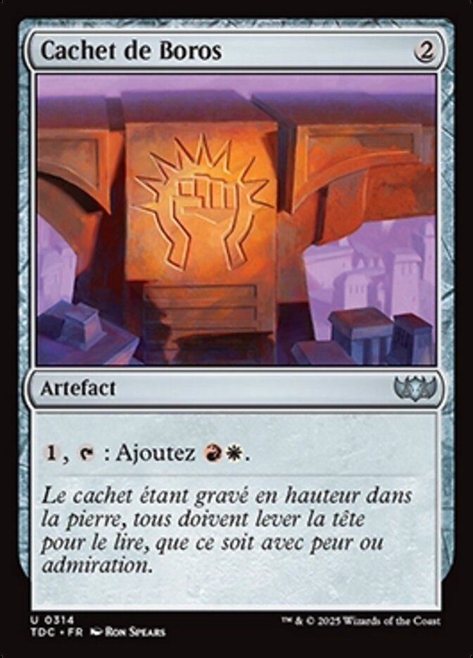 Cachet de Boros