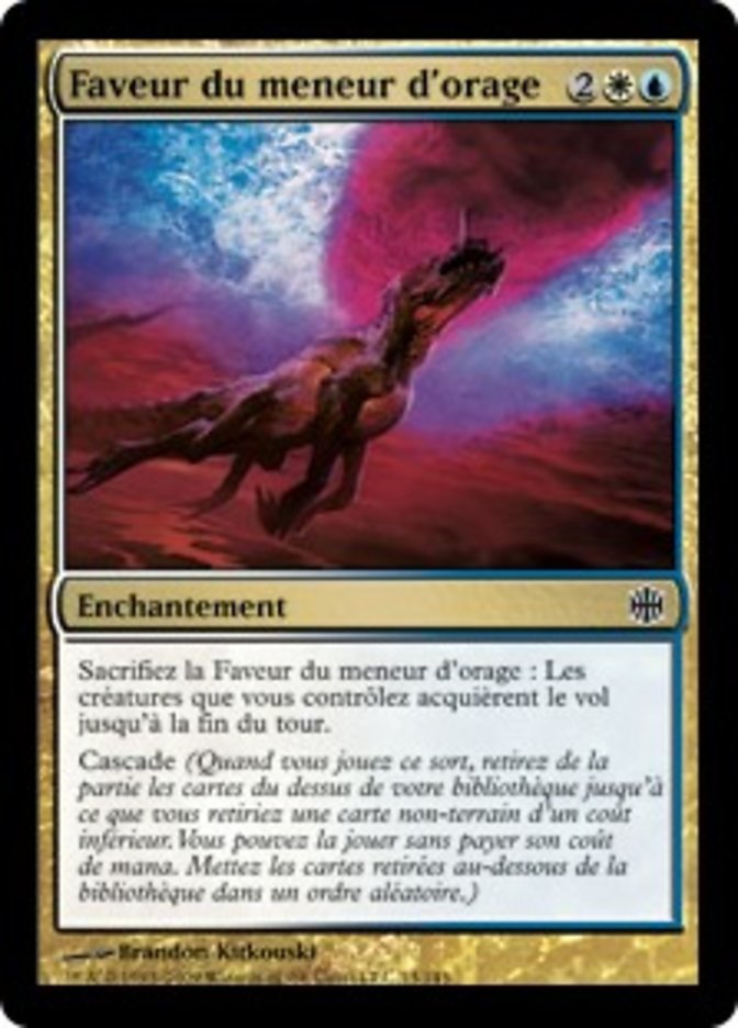 Faveur du meneur d'orage