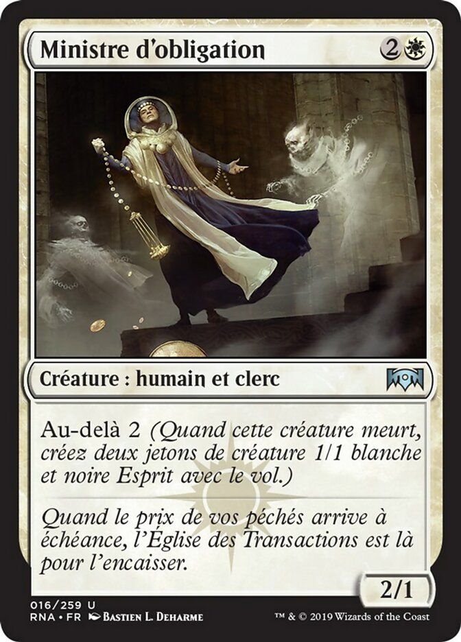 Ministre d'obligation