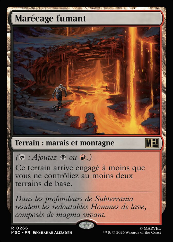 Marécage fumant