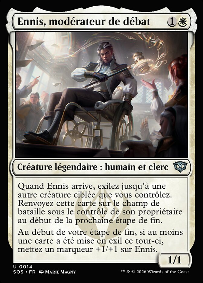 Ennis, modérateur de débat