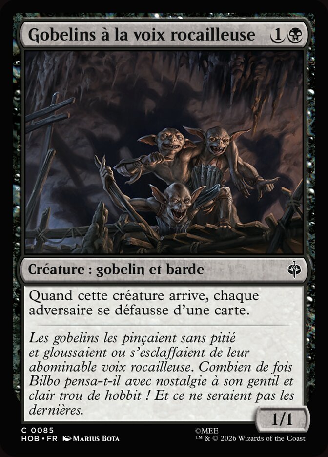 Gobelins à la voix rocailleuse
