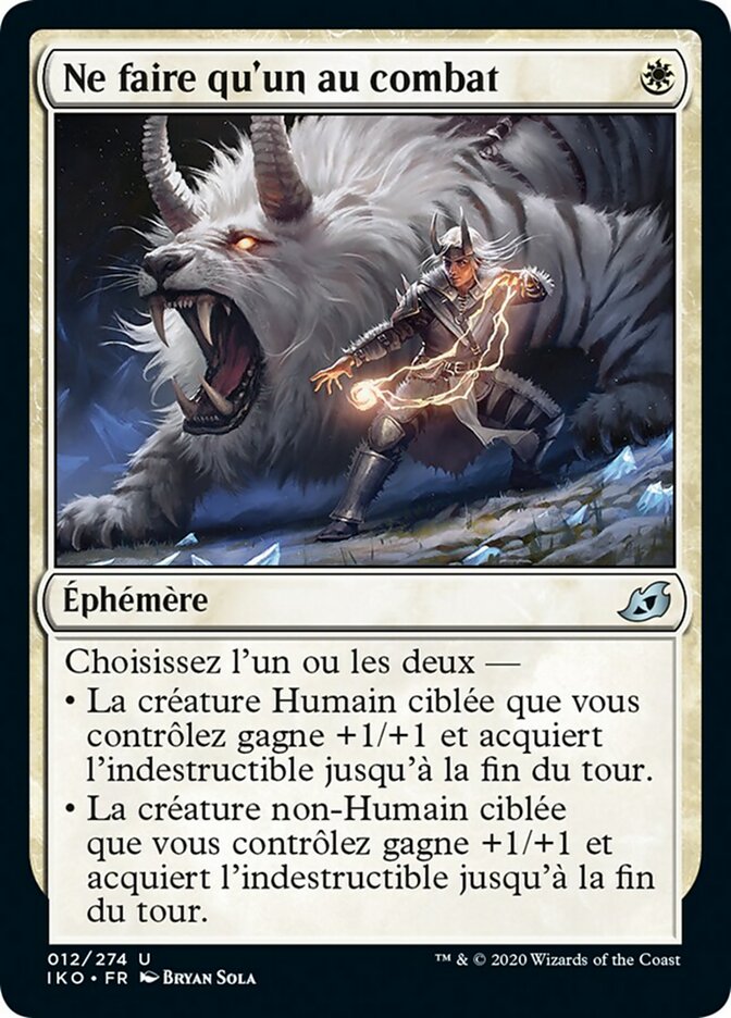 Ne faire qu'un au combat