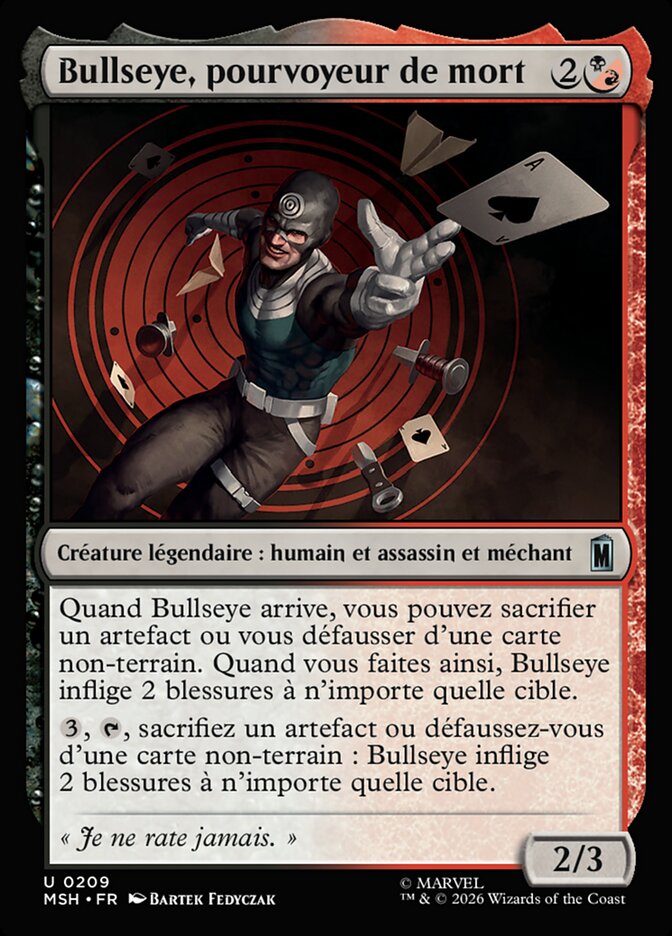 Bullseye, pourvoyeur de mort