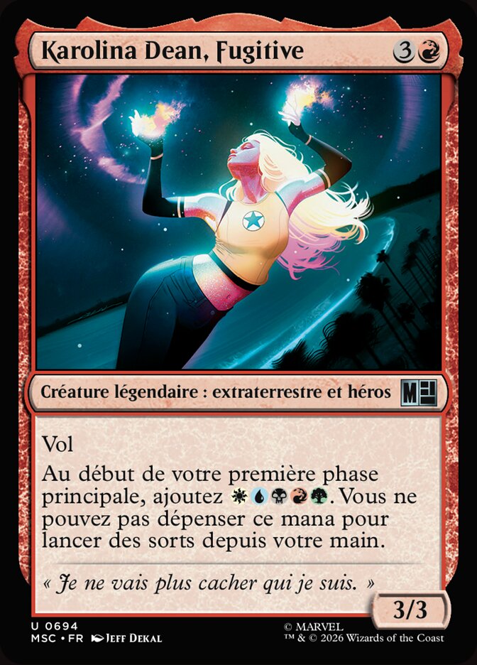 Karolina Dean, Fugitive