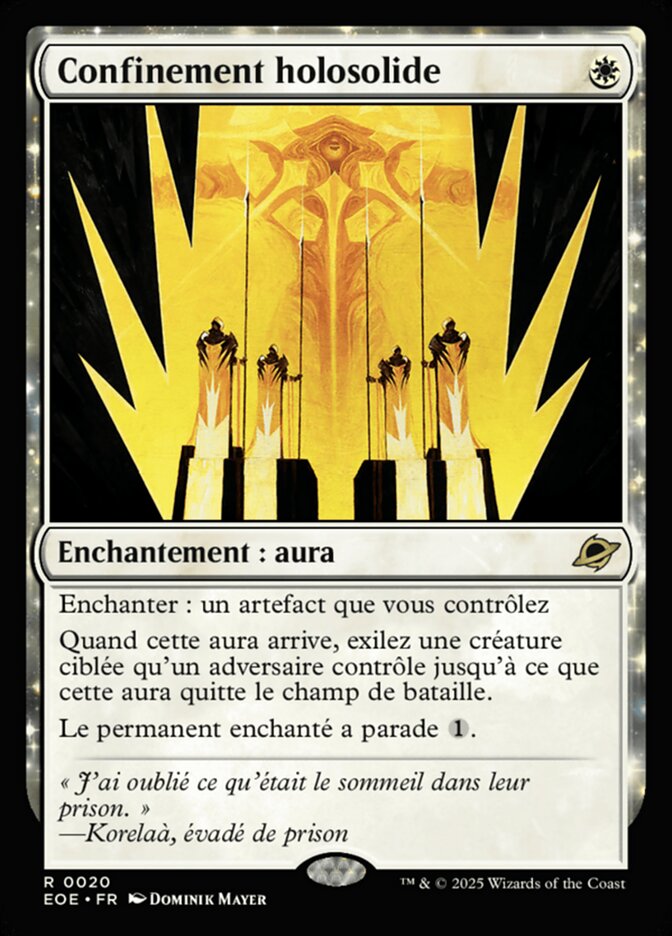 Confinement holosolide