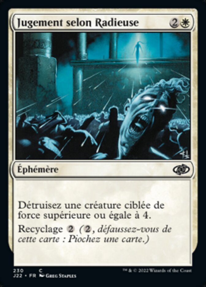 Jugement selon Radieuse