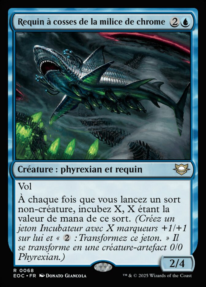 Requin à cosses de la milice de chrome