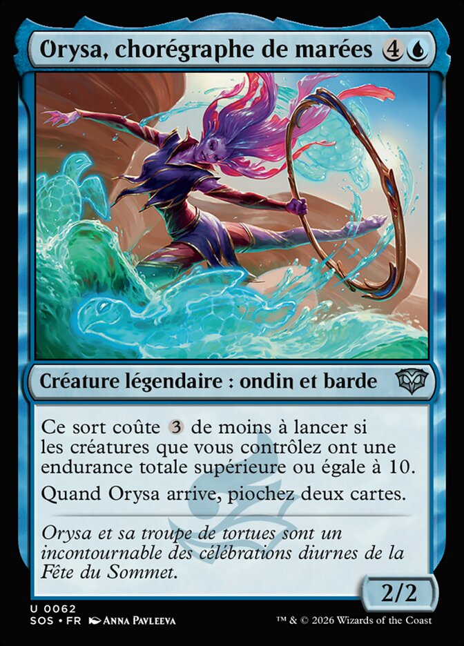 Orysa, chorégraphe de marées