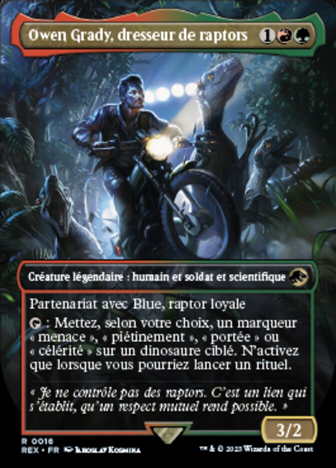 Owen Grady, dresseur de raptors