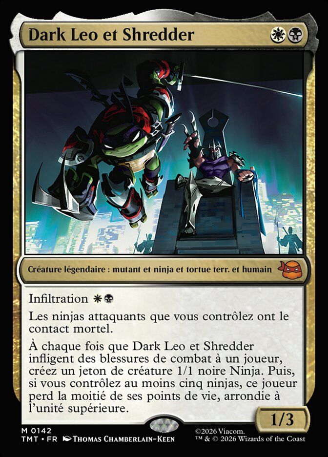 Dark Leo et Shredder