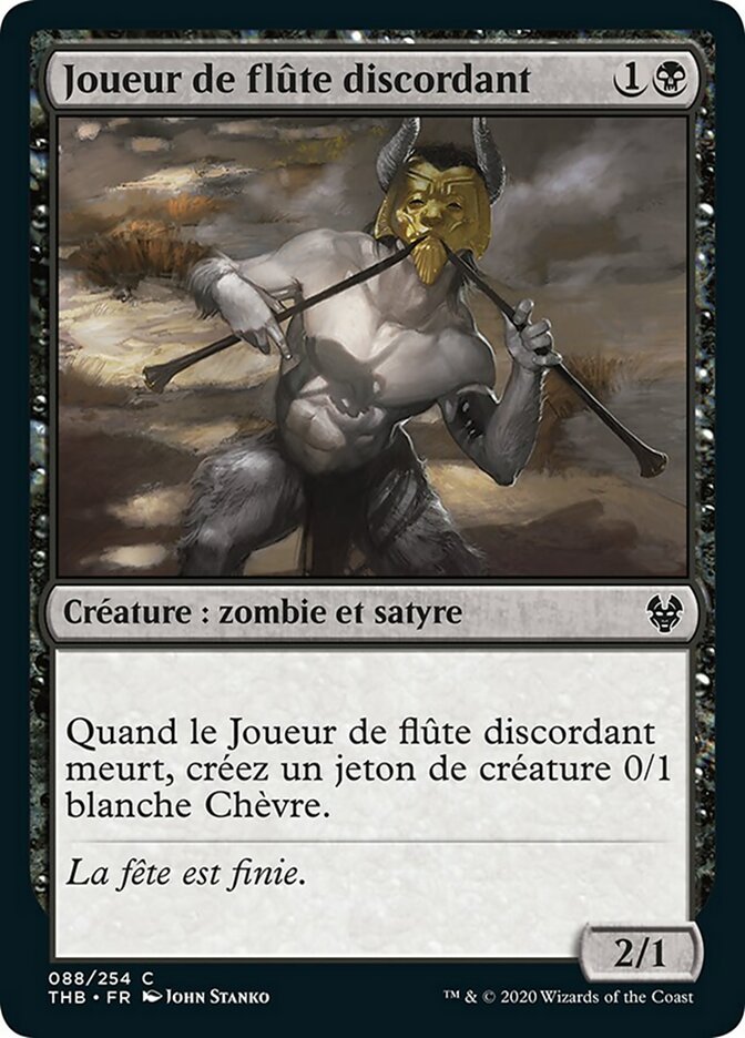 Joueur de flûte discordant