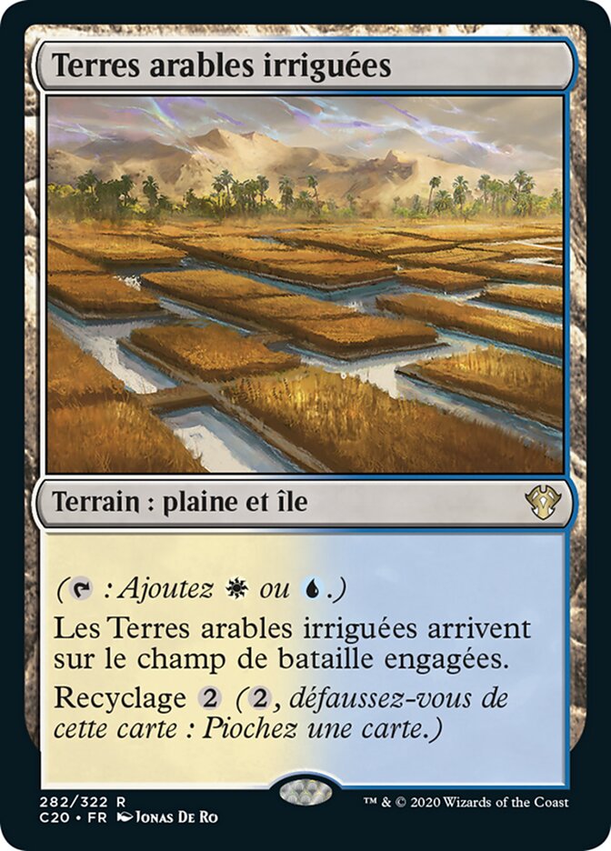 Terres arables irriguées