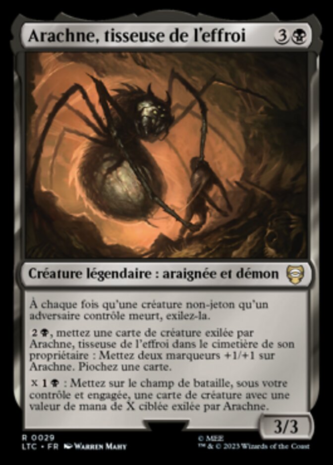 Arachne, tisseuse de l'effroi