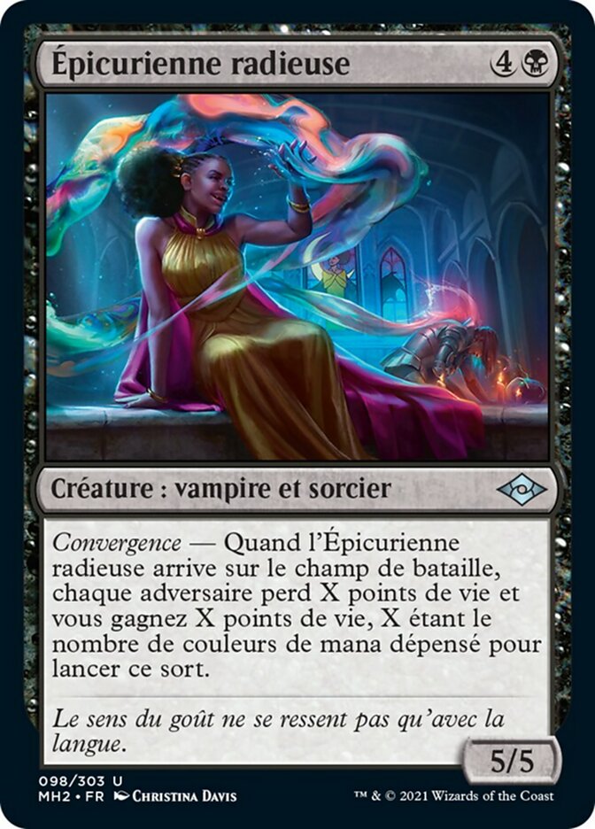 Épicurienne radieuse