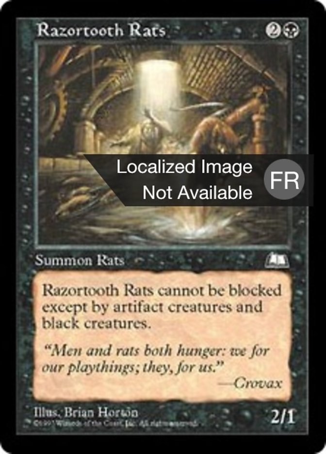 Rats aux dents tranchantes