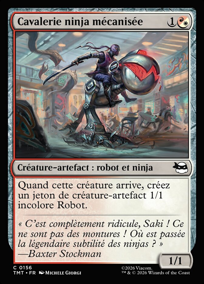 Cavalerie ninja mécanisée