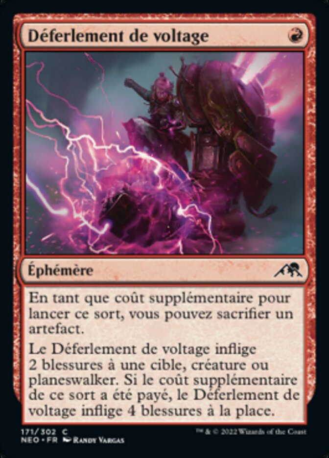 Déferlement de voltage
