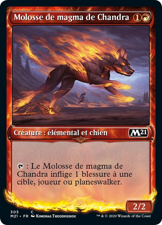 Molosse de magma de Chandra