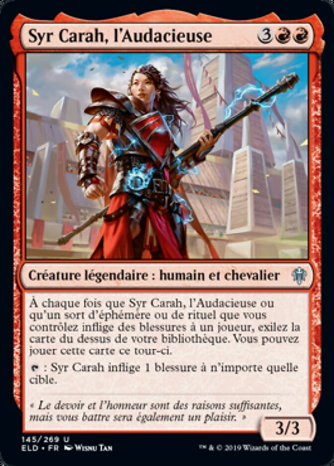 Syr Carah, l'Audacieuse