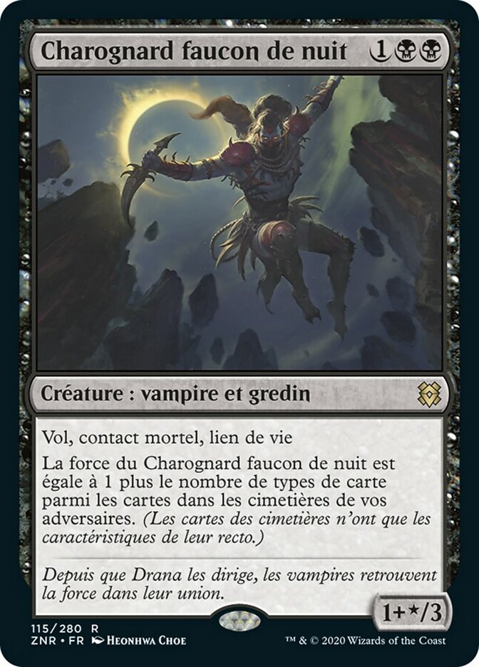 Charognard faucon de nuit