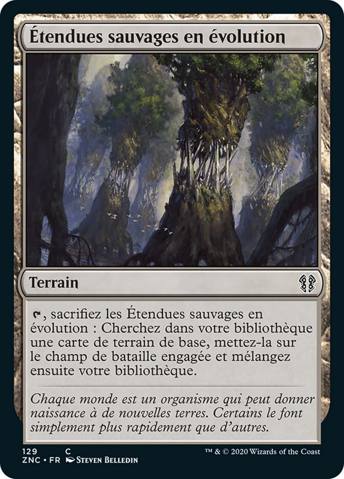Étendues sauvages en évolution