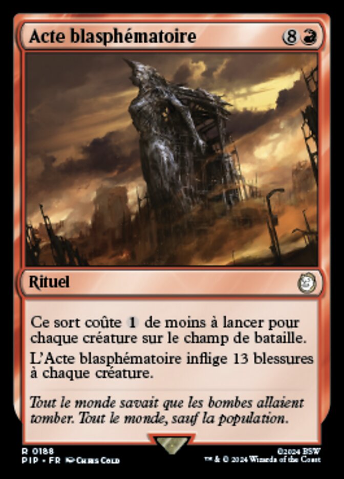 Acte blasphématoire