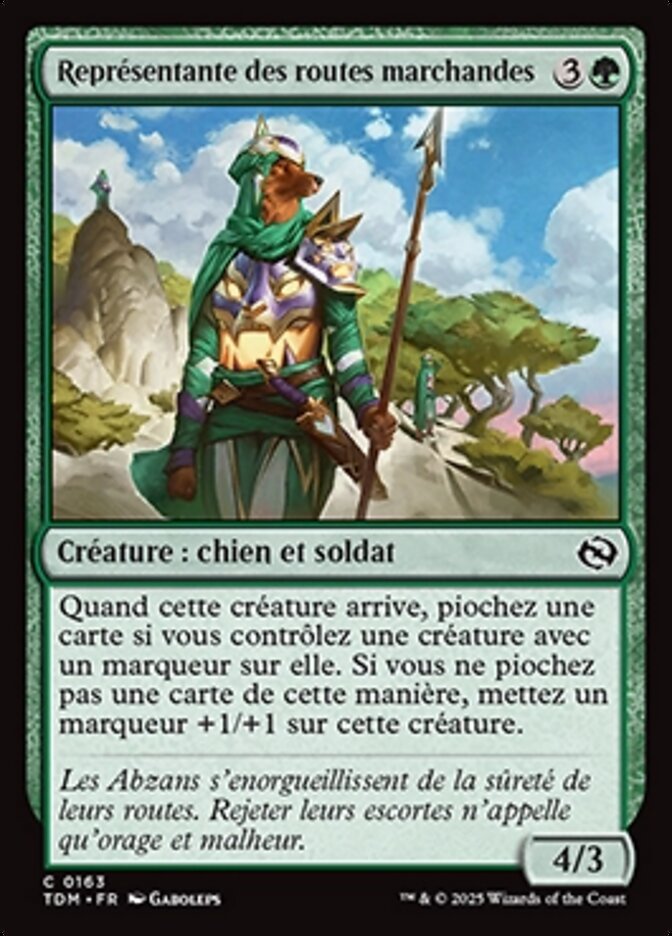 Représentante des routes marchandes