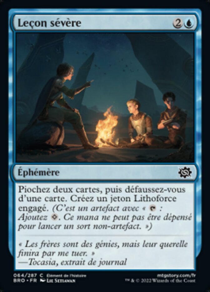 Leçon sévère