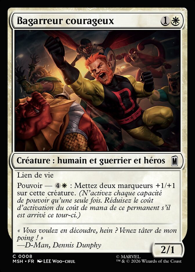 Bagarreur courageux