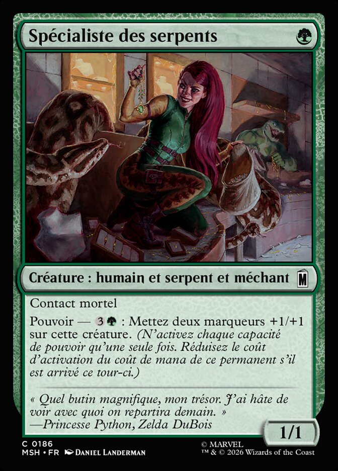 Spécialiste des serpents