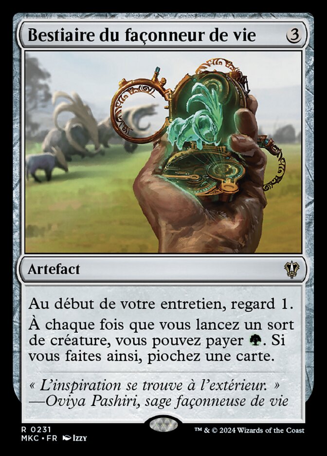 Bestiaire du façonneur de vie